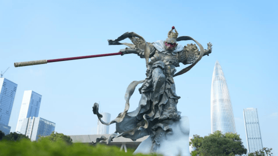 深圳一公园出现12米高孙悟空
